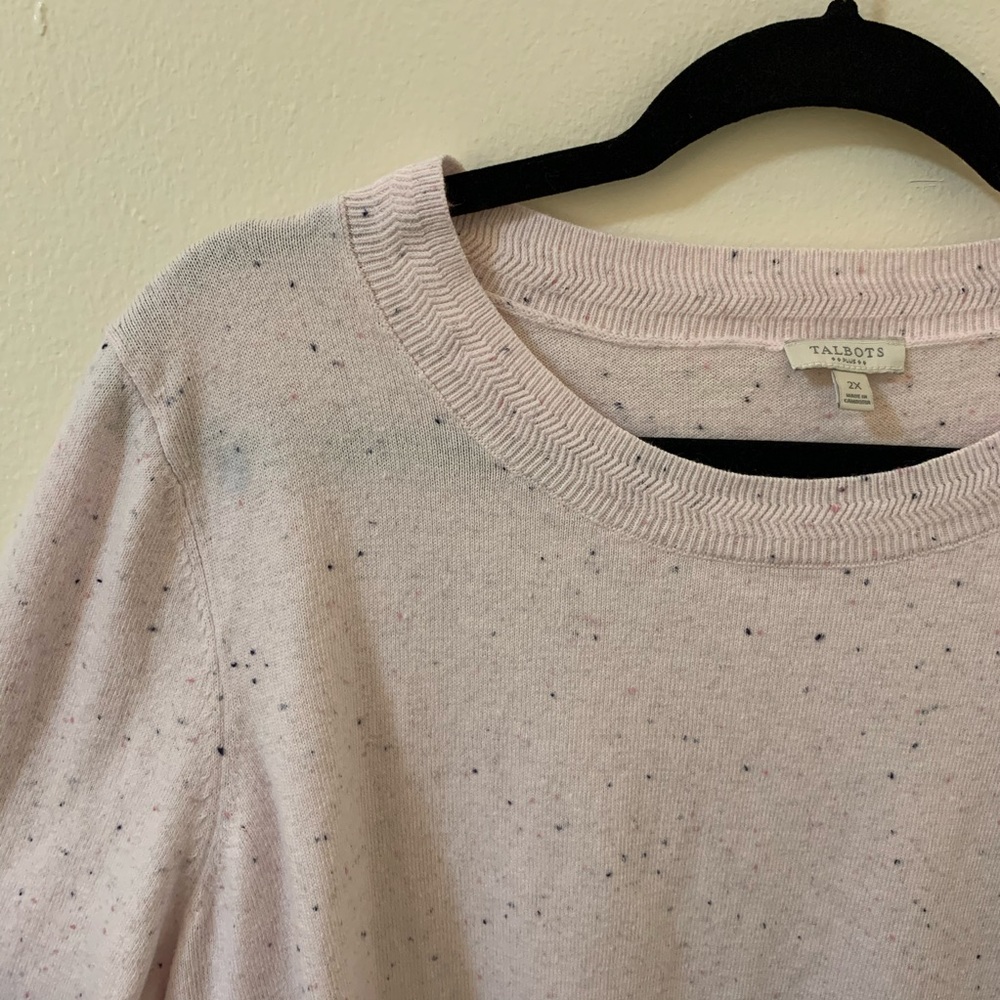 Light Pink speckled sweater!